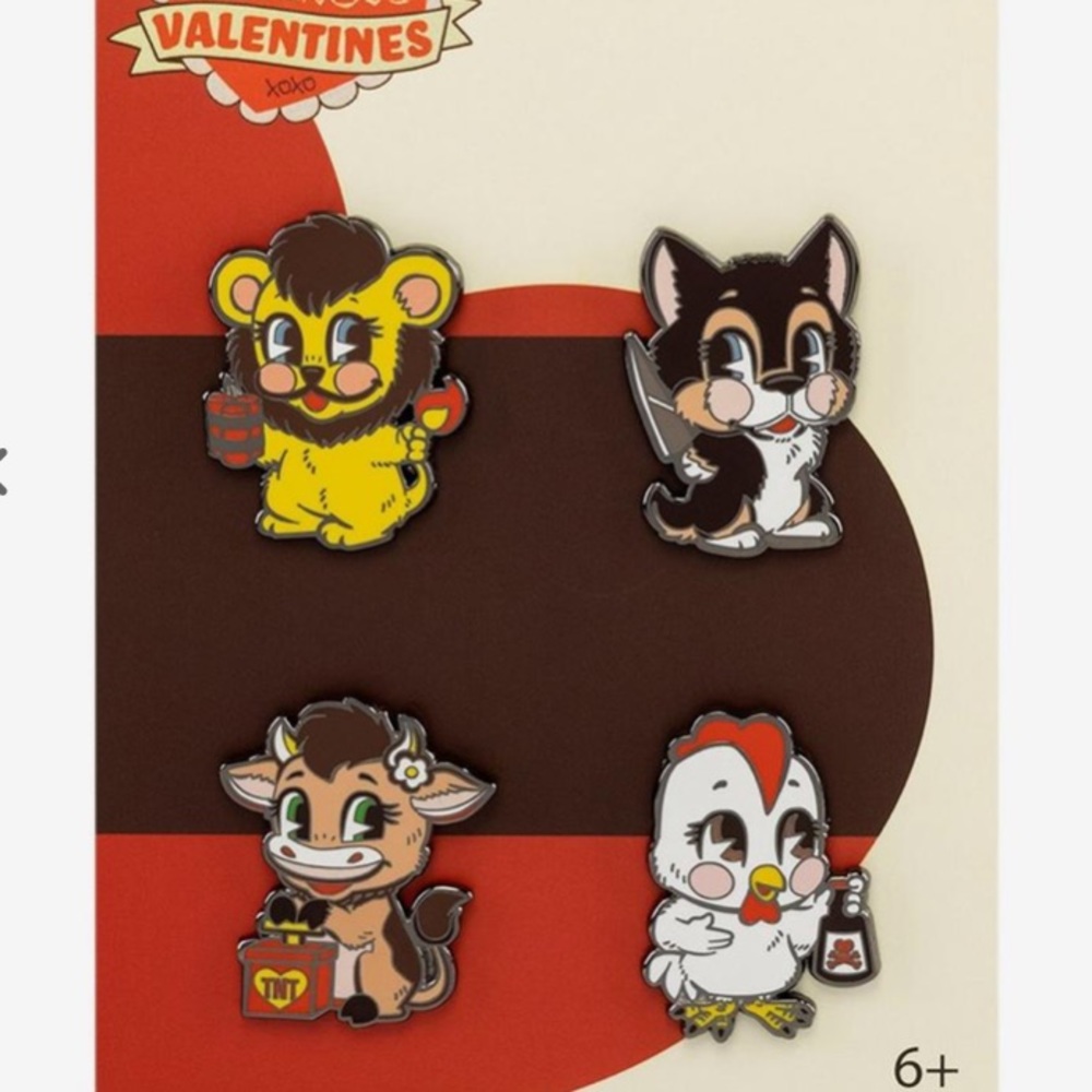 Funko Villainous Valentines‎ Enamel Pin Set